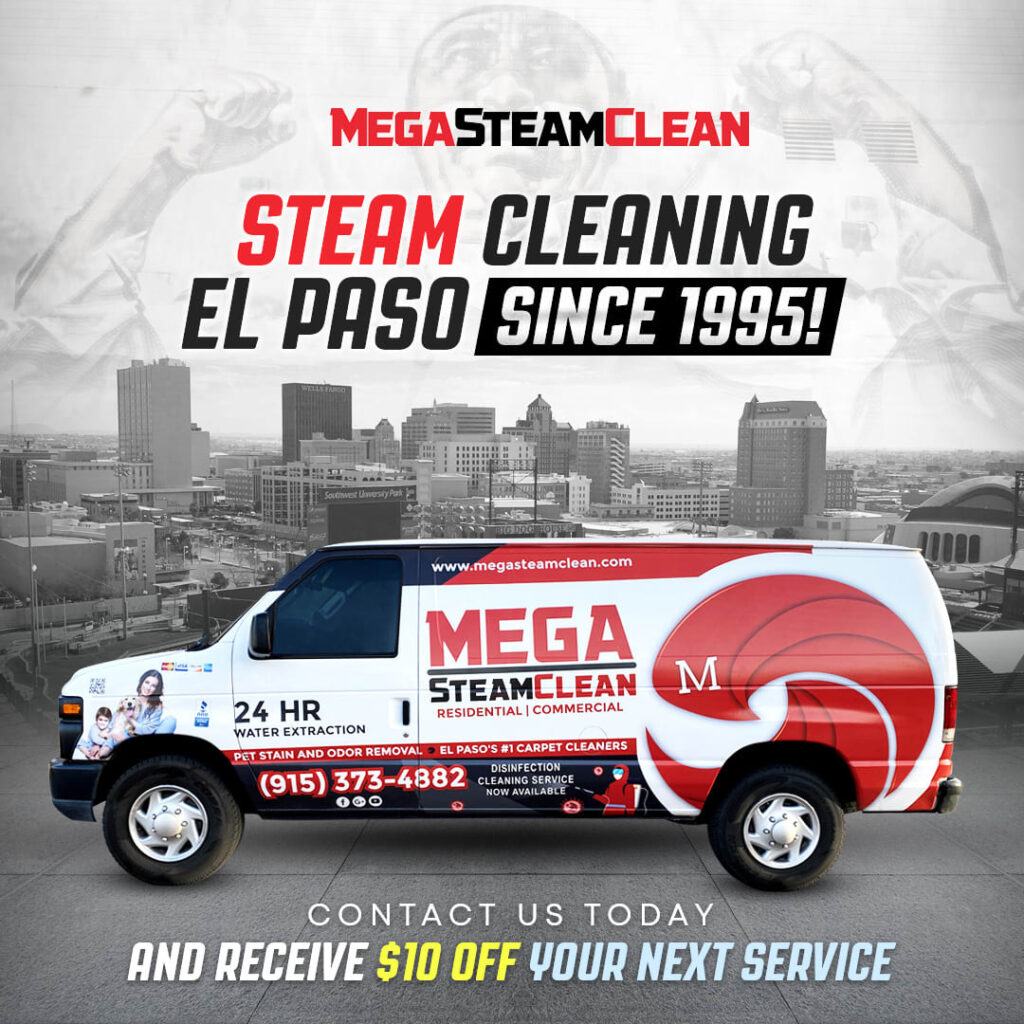 ⭐ Mega Steam Clean Carpet Cleaning El Paso SINCE 1995